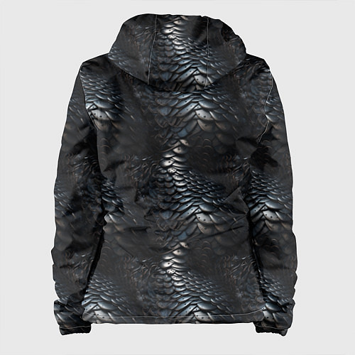 Женская куртка Блестящая металлическая броня / 3D-Белый – фото 2