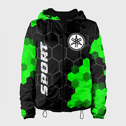Женская куртка Yamaha green sport hexagon