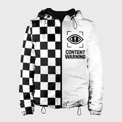 Женская куртка Content Warning шашечки