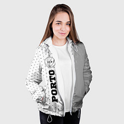 Куртка с капюшоном женская Porto sport на светлом фоне по-вертикали, цвет: 3D-белый — фото 2