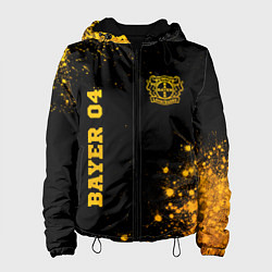 Женская куртка Bayer 04 - gold gradient вертикально