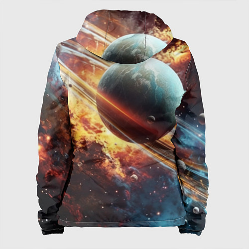 Женская куртка Большая планета / 3D-Белый – фото 2