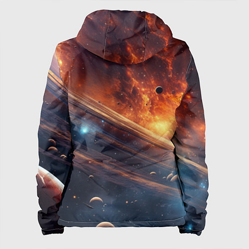Женская куртка Млечный путь космос / 3D-Белый – фото 2