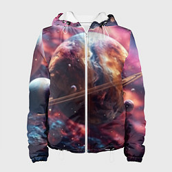 Женская куртка Объемный космос и планеты
