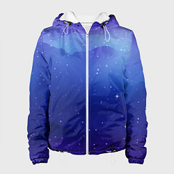 Женская куртка Синий космос и звезды