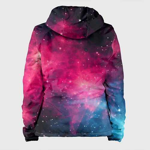 Женская куртка Абстрактный космос фантастика / 3D-Черный – фото 2
