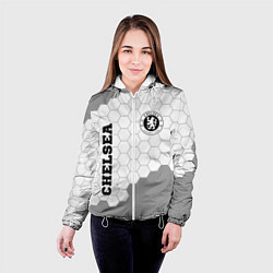 Куртка с капюшоном женская Chelsea sport на светлом фоне вертикально, цвет: 3D-белый — фото 2