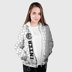 Куртка с капюшоном женская Inter sport на светлом фоне по-вертикали, цвет: 3D-белый — фото 2