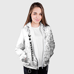 Куртка с капюшоном женская Tottenham sport на светлом фоне по-вертикали, цвет: 3D-белый — фото 2