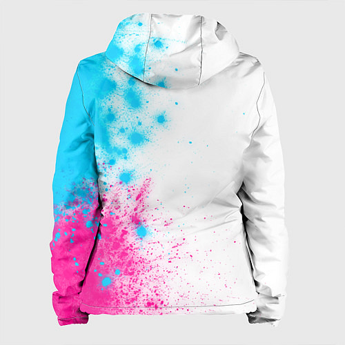 Женская куртка Napoli neon gradient style по-вертикали / 3D-Черный – фото 2