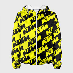 Женская куртка KTU жёлто чёрный стиль