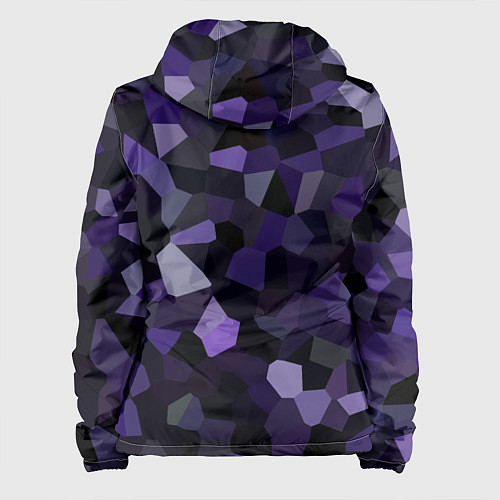 Женская куртка Кристаллизация темно-фиолетового / 3D-Черный – фото 2
