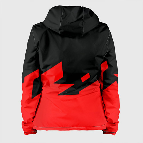 Женская куртка CSGO стильная геометрия красный / 3D-Белый – фото 2