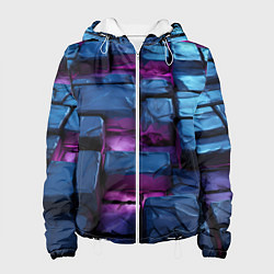 Женская куртка Неоновые плитки объемные
