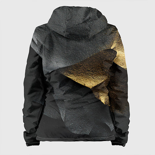 Женская куртка Золотой герб России на темном фоне / 3D-Белый – фото 2