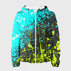 Женская куртка Брызги красок с геометрией