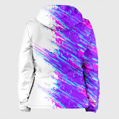 Женская куртка Neon glitch / 3D-Белый – фото 2