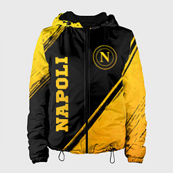 Куртка с капюшоном женская Napoli - gold gradient вертикально, цвет: 3D-черный