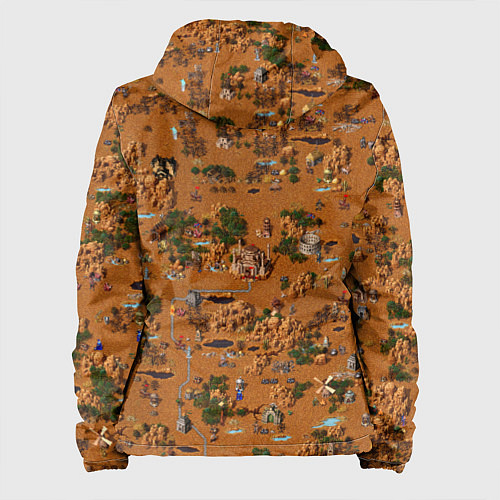 Женская куртка Герои 3 Карта Фабрики / 3D-Белый – фото 2