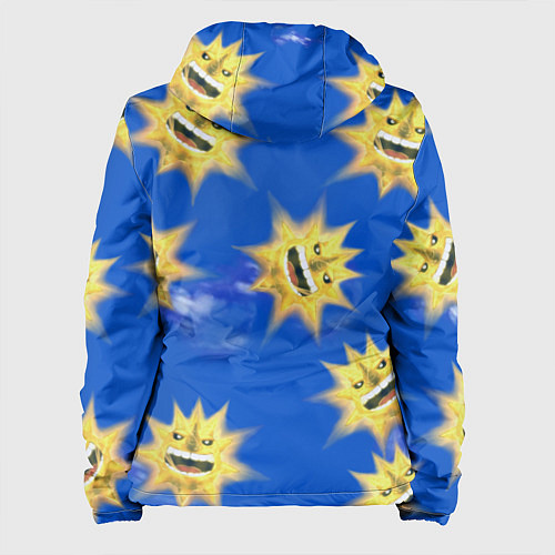 Женская куртка Soul eater-солнце / 3D-Белый – фото 2