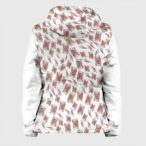 Женская куртка Деньги рубли / 3D-Белый – фото 2