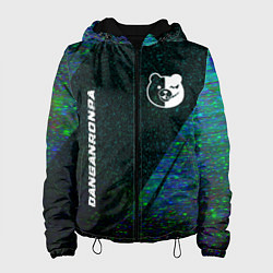 Куртка с капюшоном женская Danganronpa glitch blue, цвет: 3D-черный