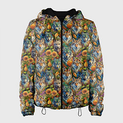 Женская куртка Волки паттерн