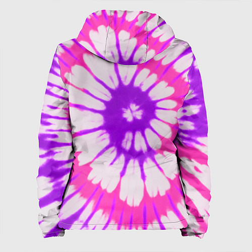 Женская куртка Тай дай розовый с фиолетовым / 3D-Белый – фото 2