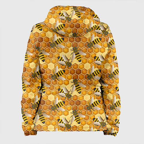 Женская куртка Соты со пчелами / 3D-Черный – фото 2