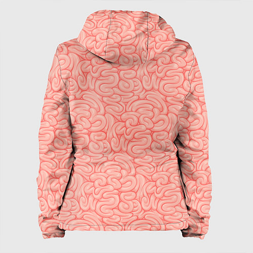 Женская куртка Мозги текстура / 3D-Белый – фото 2