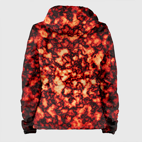 Женская куртка Узор огня / 3D-Белый – фото 2