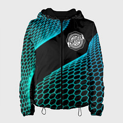 Куртка с капюшоном женская Chrysler electro hexagon, цвет: 3D-черный