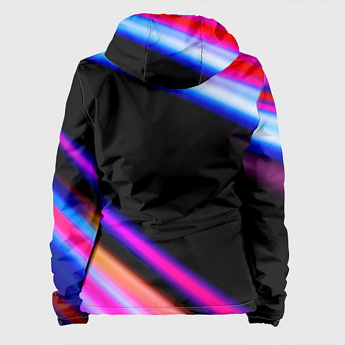 Женская куртка Tokio Hotel neon rock lights / 3D-Черный – фото 2