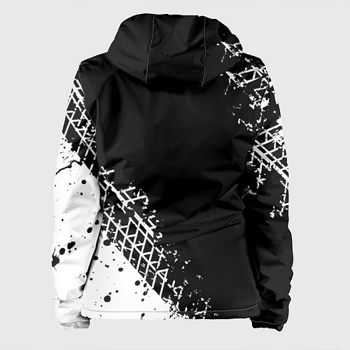 Женская куртка Сузуки: следы от шин / 3D-Черный – фото 2