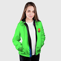 Куртка с капюшоном женская Barcelona fc sport line, цвет: 3D-черный — фото 2