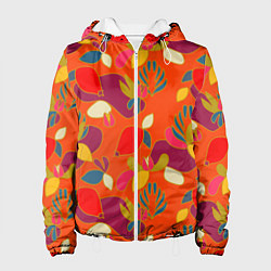 Женская куртка Яркие ягодки-листочки