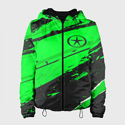 Куртка с капюшоном женская JAC sport green, цвет: 3D-черный