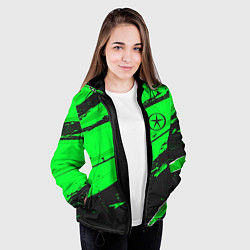 Куртка с капюшоном женская JAC sport green, цвет: 3D-черный — фото 2