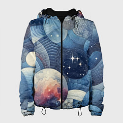 Женская куртка Космический пэчворк - нейросеть