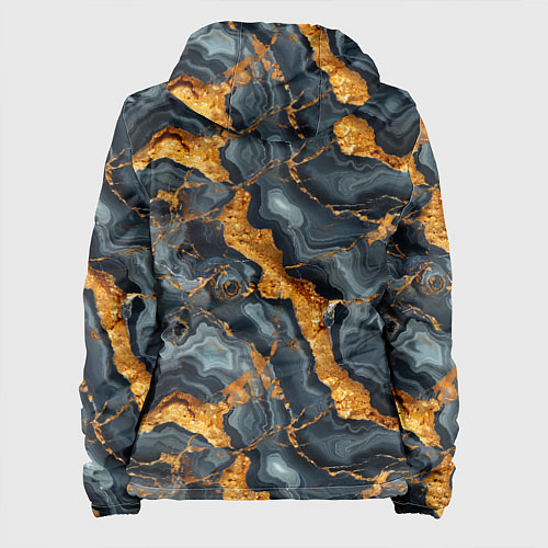 Женская куртка Золотой мрамор / 3D-Черный – фото 2