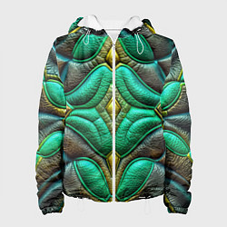 Женская куртка Объемная футуристичная текстура из кожи