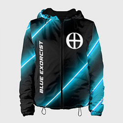 Куртка с капюшоном женская Blue Exorcist неоновые лампы, цвет: 3D-черный