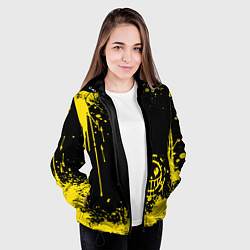 Куртка с капюшоном женская Трафальгар Д Ватер Ло прозвище пират, цвет: 3D-черный — фото 2