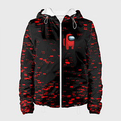 Женская куртка Among us текстура краски