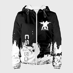 Женская куртка Контра белые лого