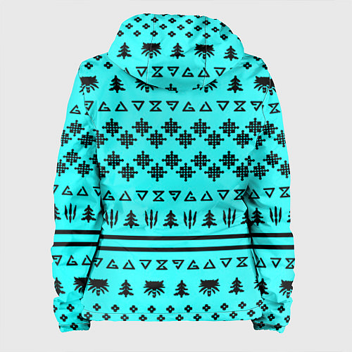 Женская куртка Ведьмак зимний паттерн / 3D-Белый – фото 2