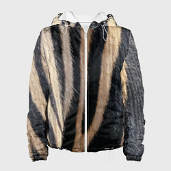 Женская куртка Мех зебры