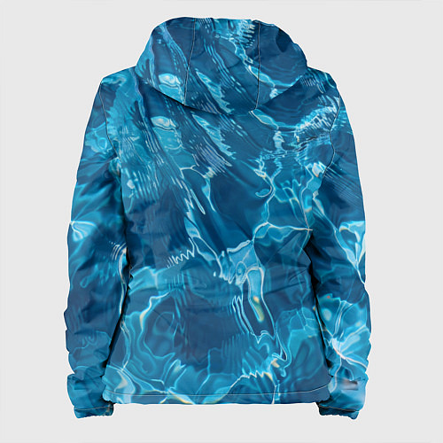 Женская куртка Текстура океана / 3D-Белый – фото 2