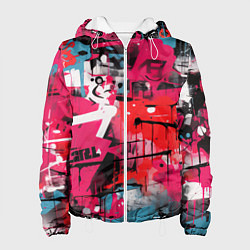 Женская куртка Красное граффити