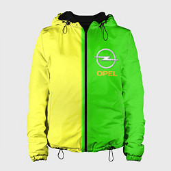 Куртка с капюшоном женская Opel текстура, цвет: 3D-черный